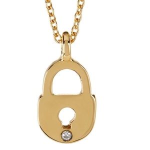 Cameron rose lock necklace